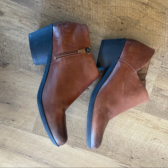 Dansko Brown Burnished Raina Leather Bootie - Picture 6 of 10